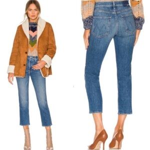 Mother Tomcat High Rise Straight Leg Jeans